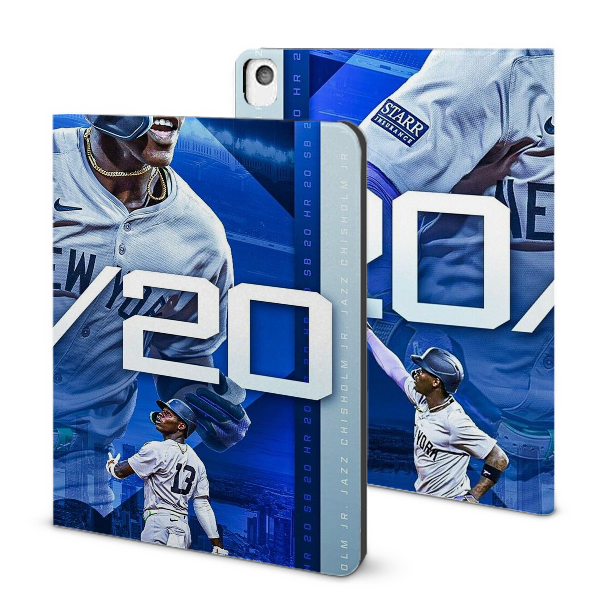 Jazz Chisholm Jr. 34 IPad Book-Style Case With Pencil Slot – Slim PU & TPU Cover – Full Protection, Precise Fit, Water & Scratch Resistant